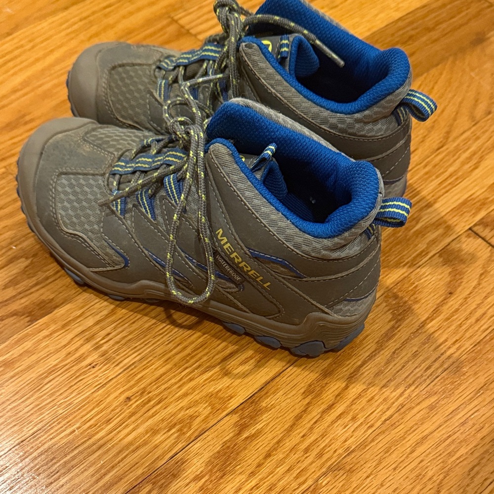 Merrell Youth Gray and Blue Trail Boots
